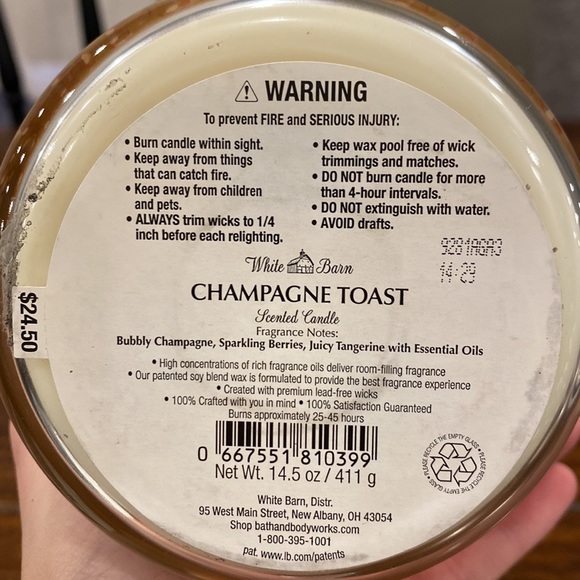 White Barn Other Nwt White Barn Candle Champagne Toast Poshmark